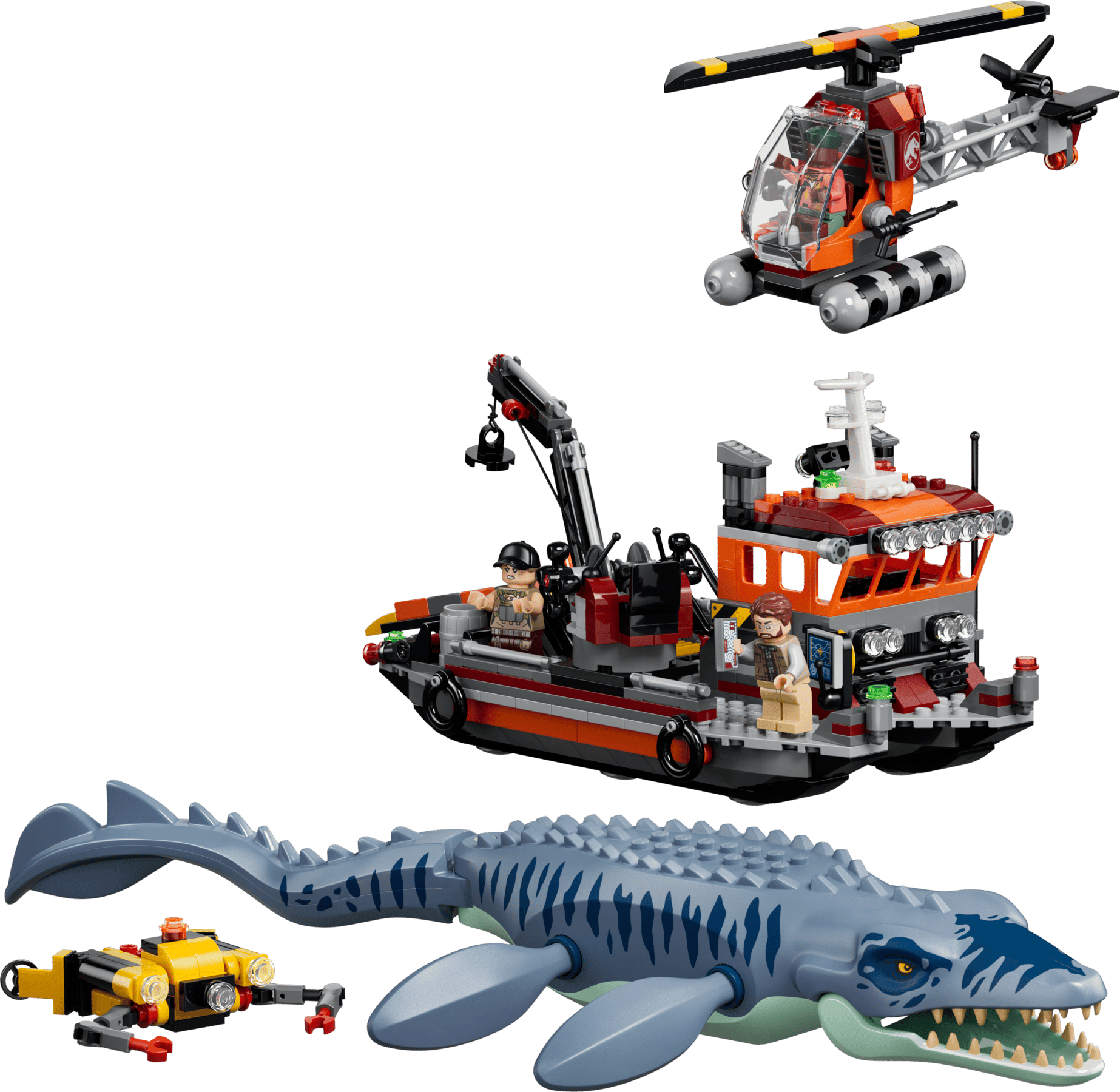 LEGO Jurassic World Útok dinosaura mosasaura na loď 77983