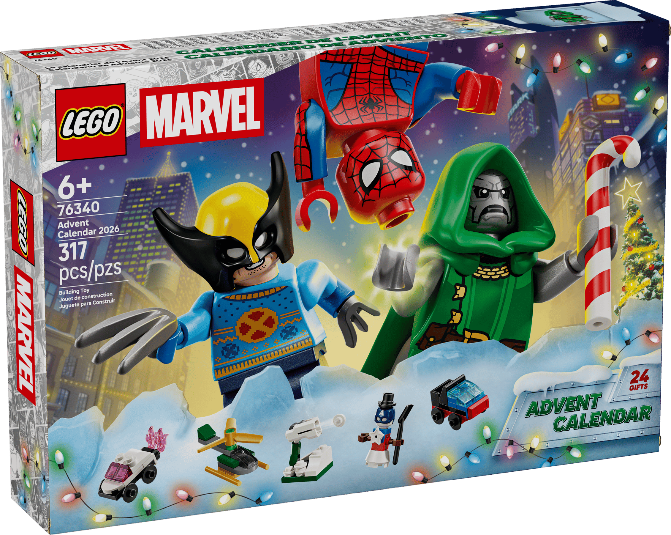 LEGO Adventní kalendáře LEGO Marvel Adventní kalendář 2026 76340