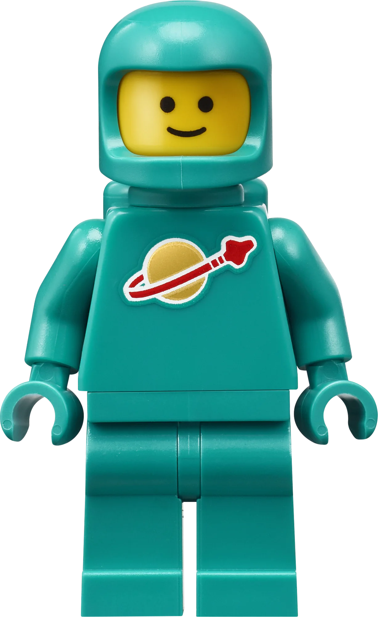 Tyrkysový astronaut s logem Classic Space ze setu LEGO Build, Paint and Play!