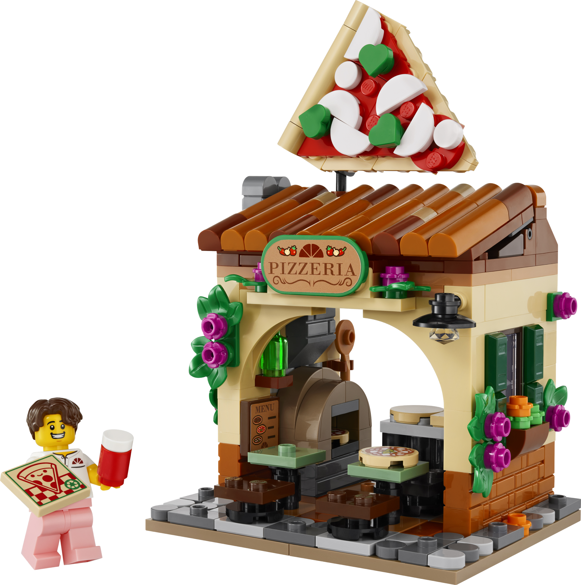 Italská pizzerie LEGO 40909 s minifigurkou pizzaře