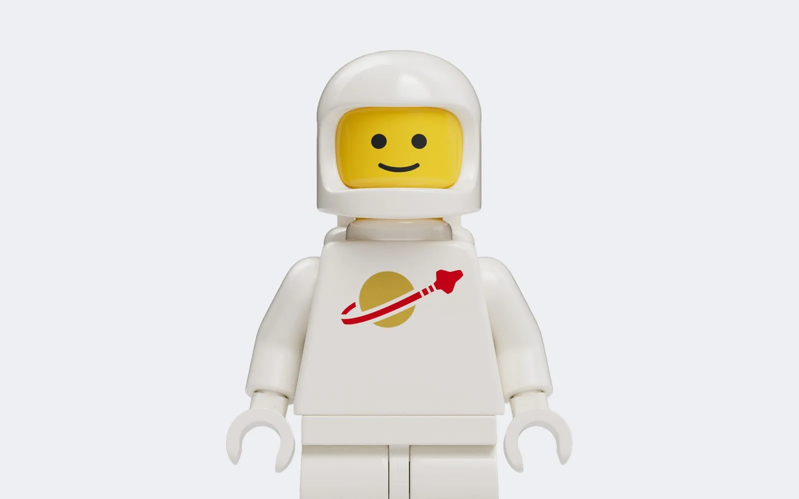Bílý LEGO astronaut z řady Classic Space