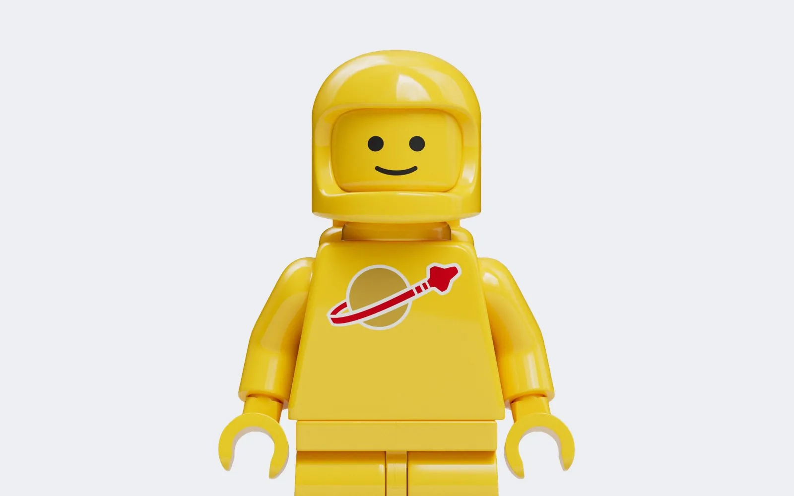 Žlutý LEGO astronaut z řady Classic Space