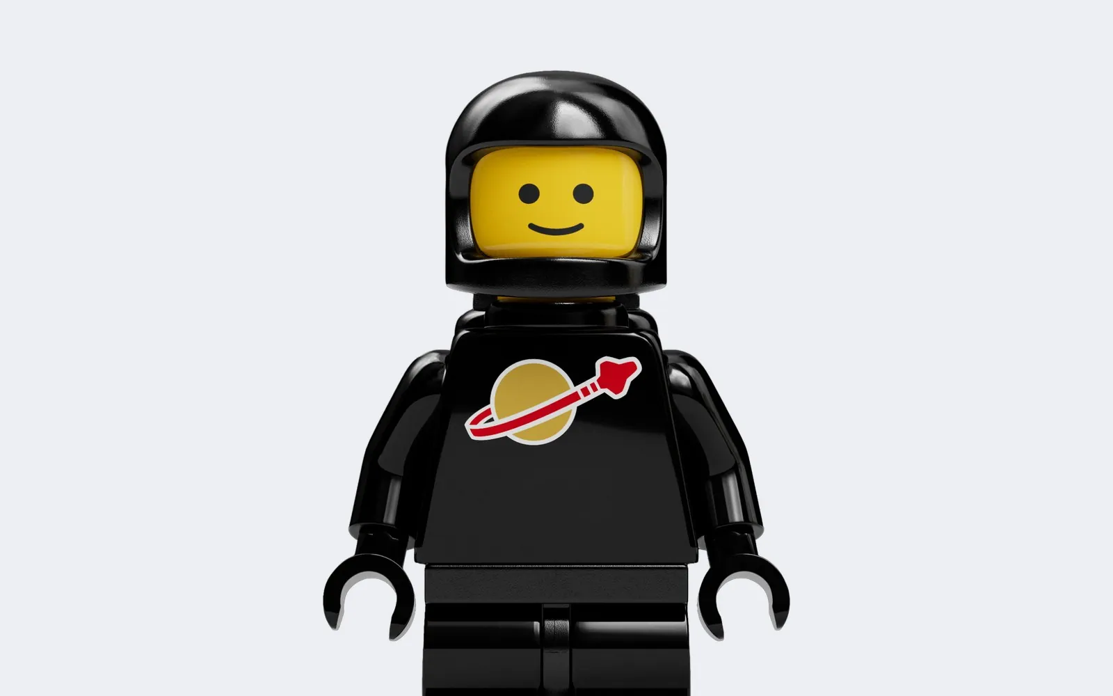 Černý LEGO astronaut z řady Classic Space