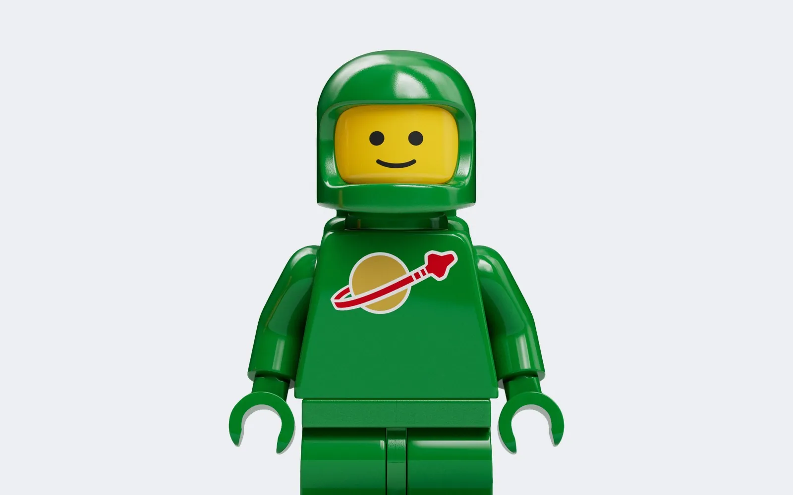 Zelený LEGO astronaut z řady Classic Space