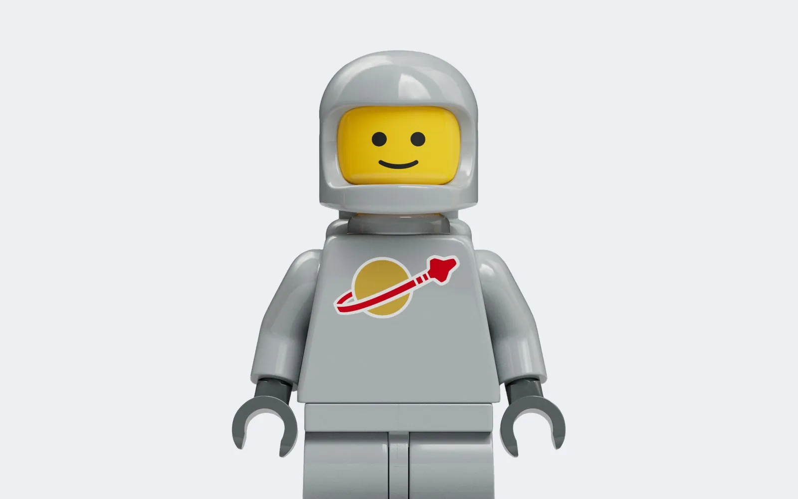 Šedý LEGO astronaut z řady Classic Space